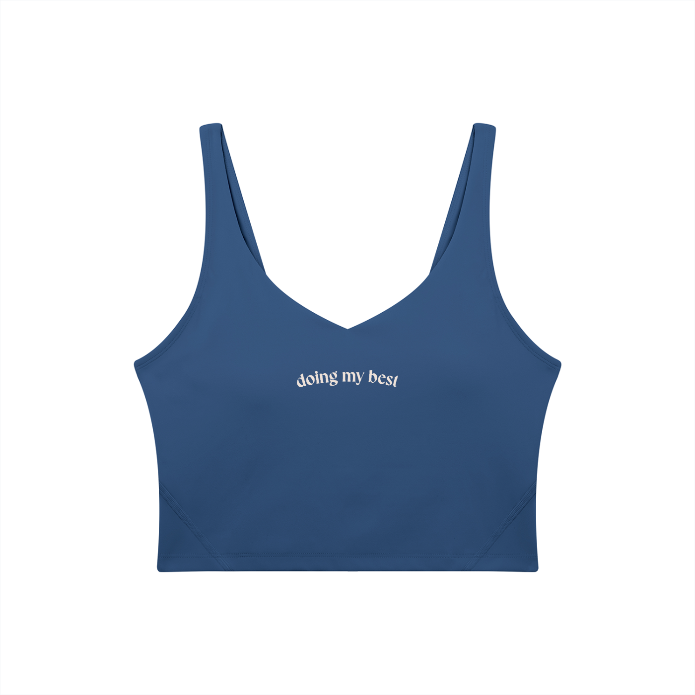 Doing My Best V-Neck Sports Bra