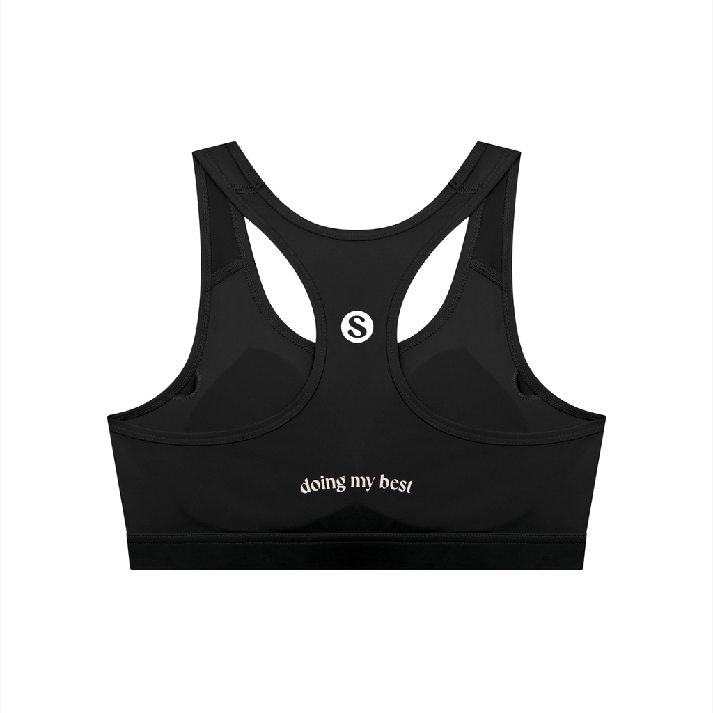 Doing My Best Racerback Sports Bra