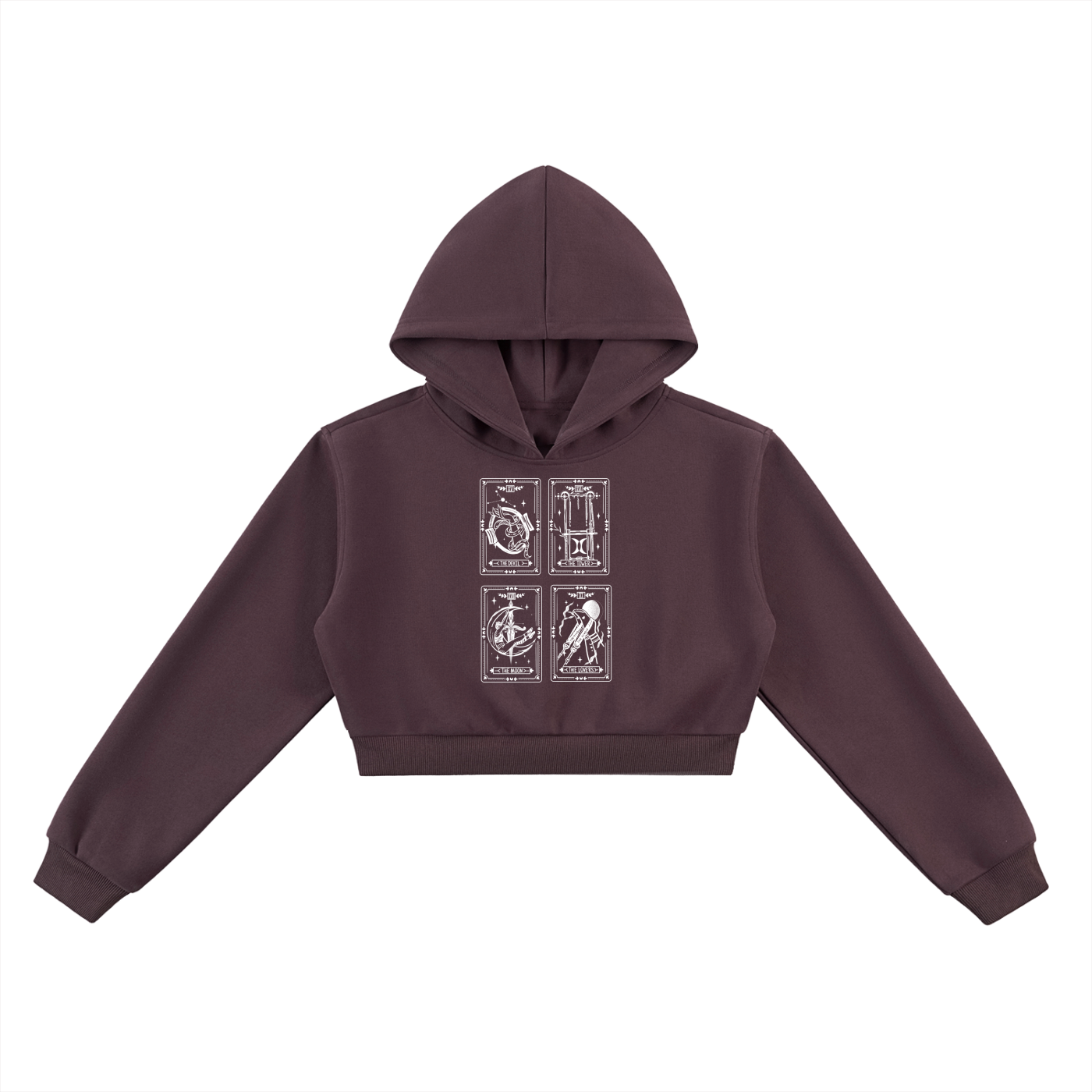 Pilates Tarot Cropped Hoodie