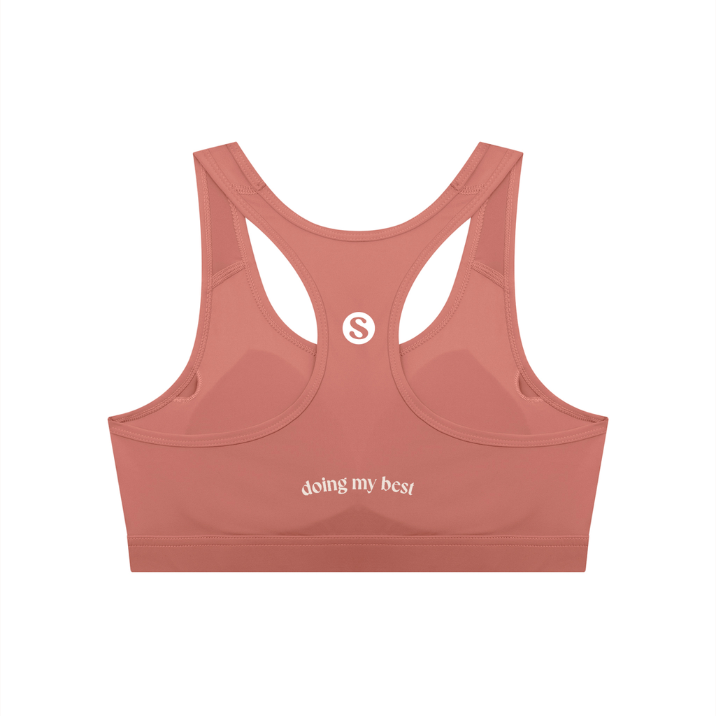 Doing My Best Racerback Sports Bra