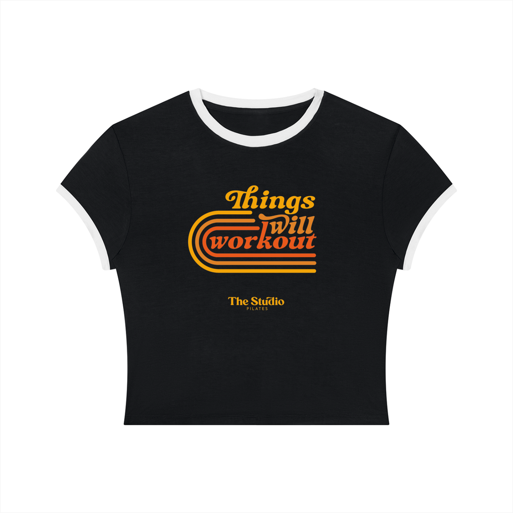 Things Will Work Out Ringer Baby Tee