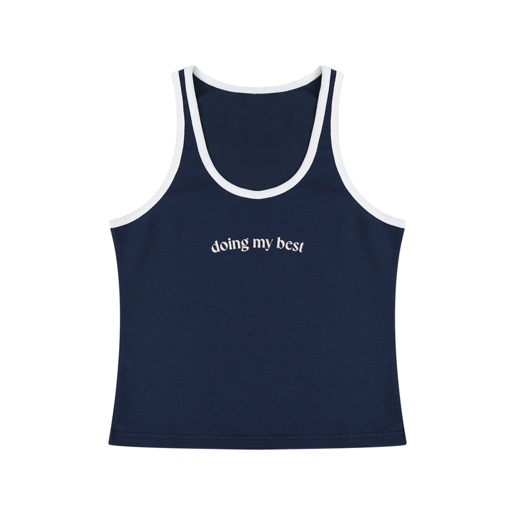 Doing My Best Colorblock Crop Tank