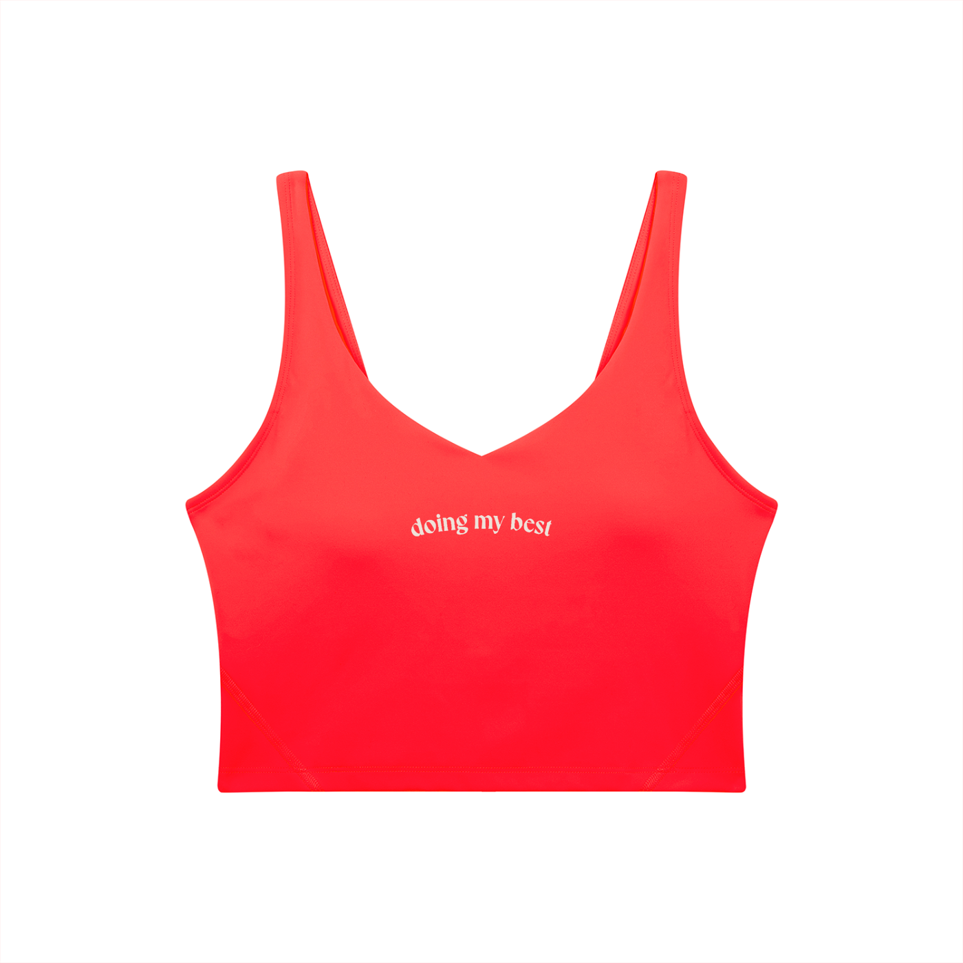 Doing My Best V-Neck Sports Bra