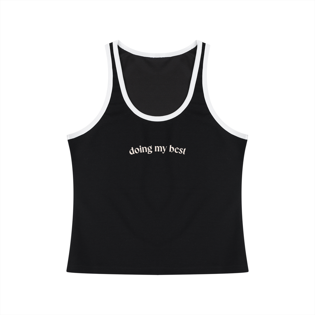 Doing My Best Colorblock Crop Tank