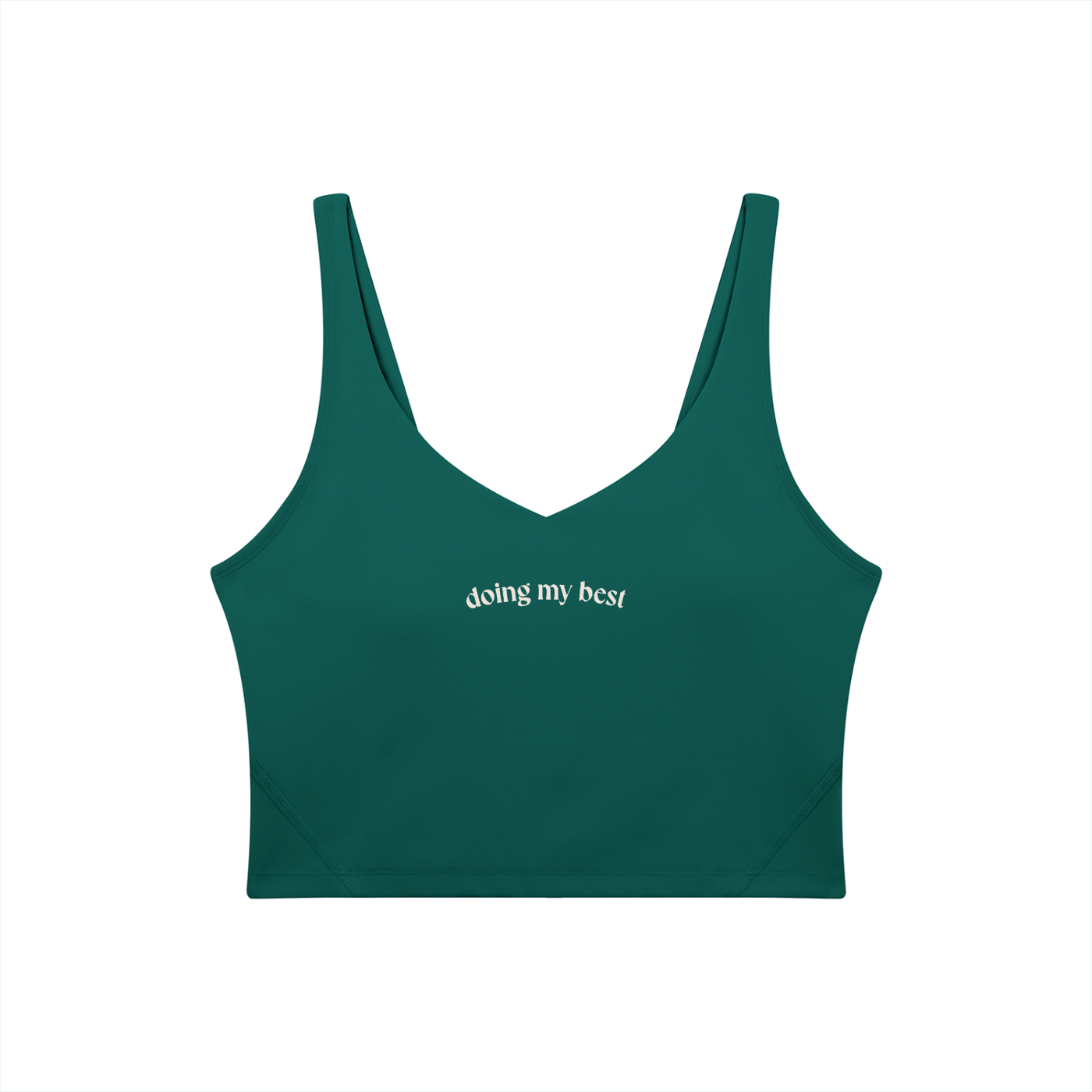 Doing My Best V-Neck Sports Bra