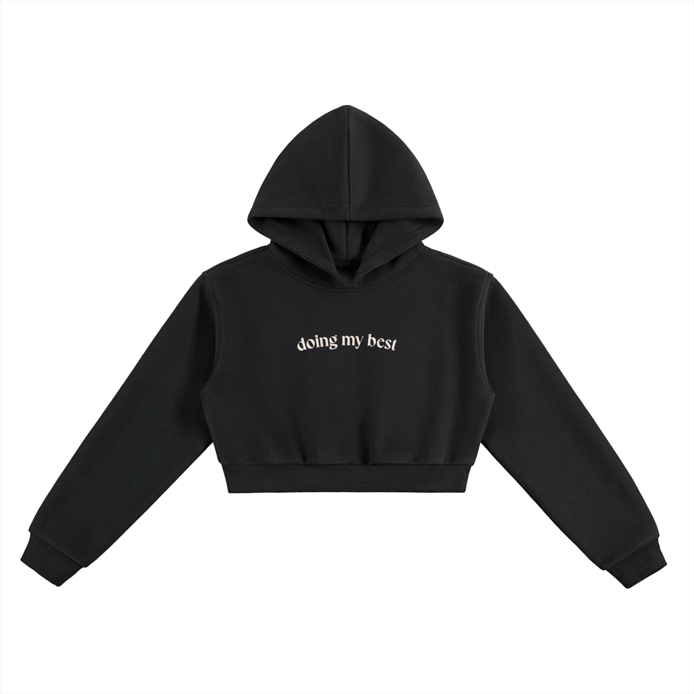 Doing My Best Cropped Hoodie