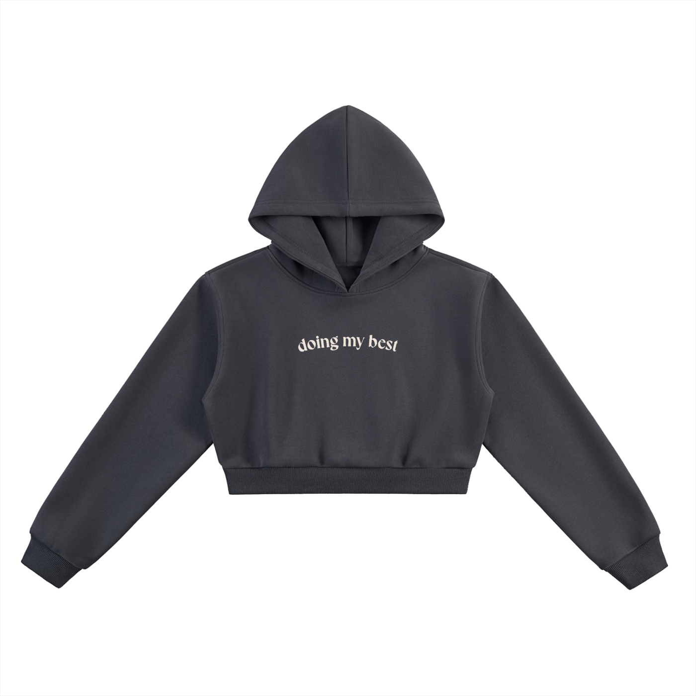 Doing My Best Cropped Hoodie