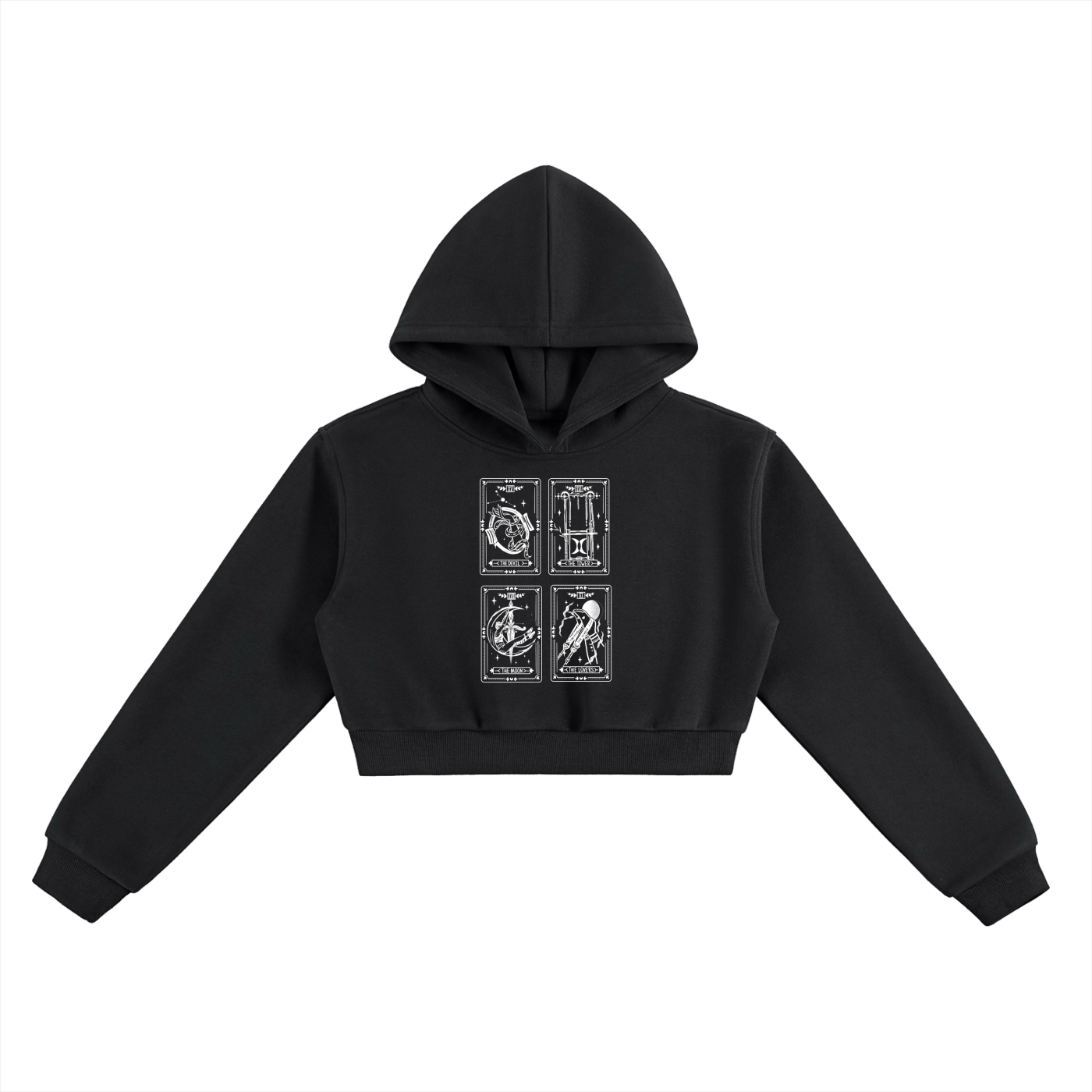 Pilates Tarot Cropped Hoodie