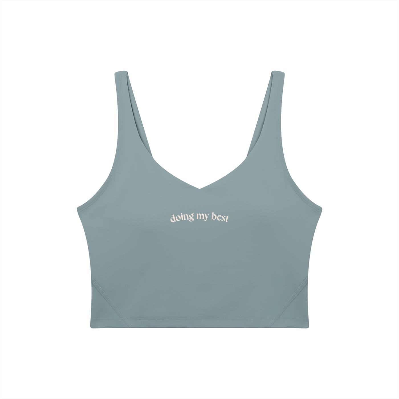 Doing My Best V-Neck Sports Bra