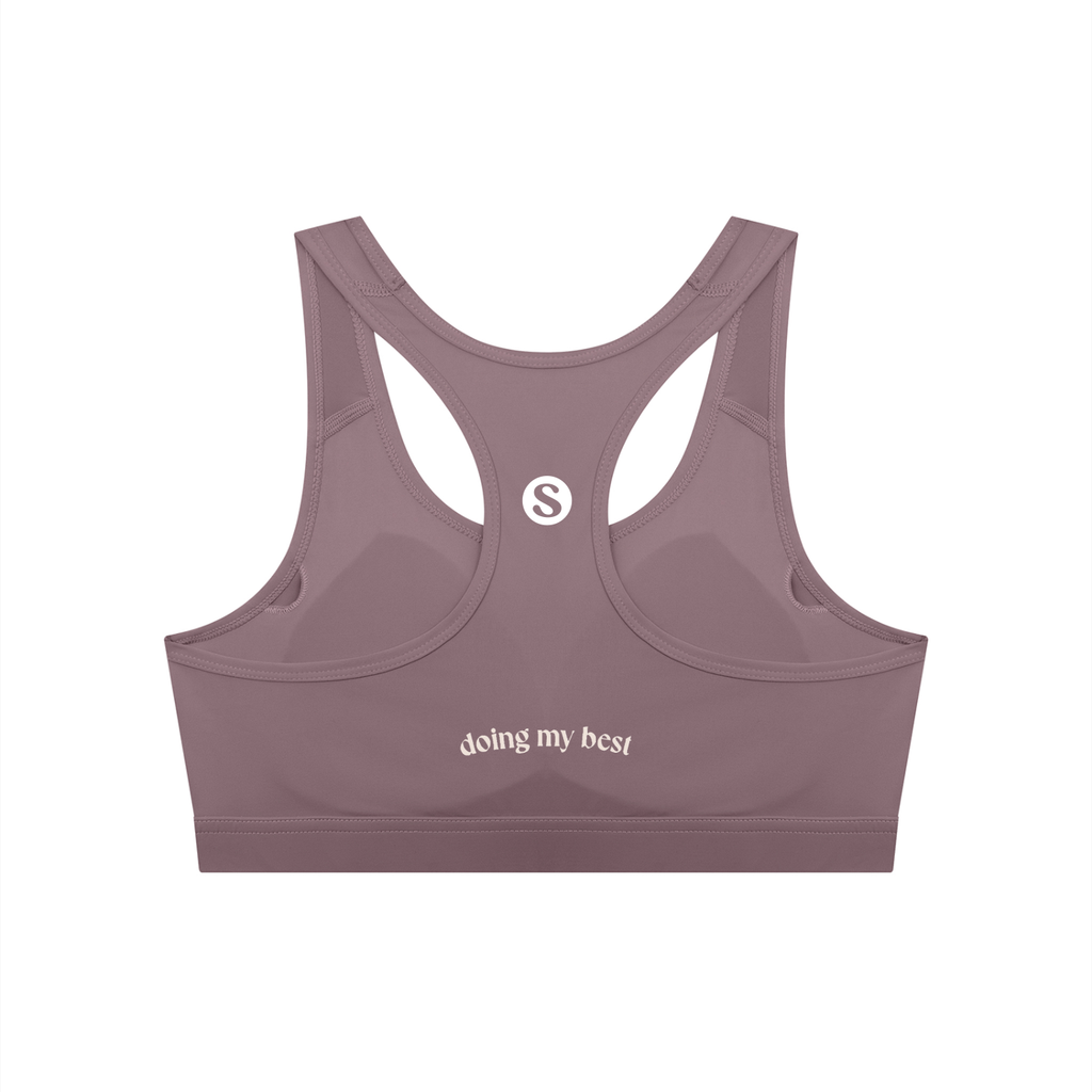 Doing My Best Racerback Sports Bra
