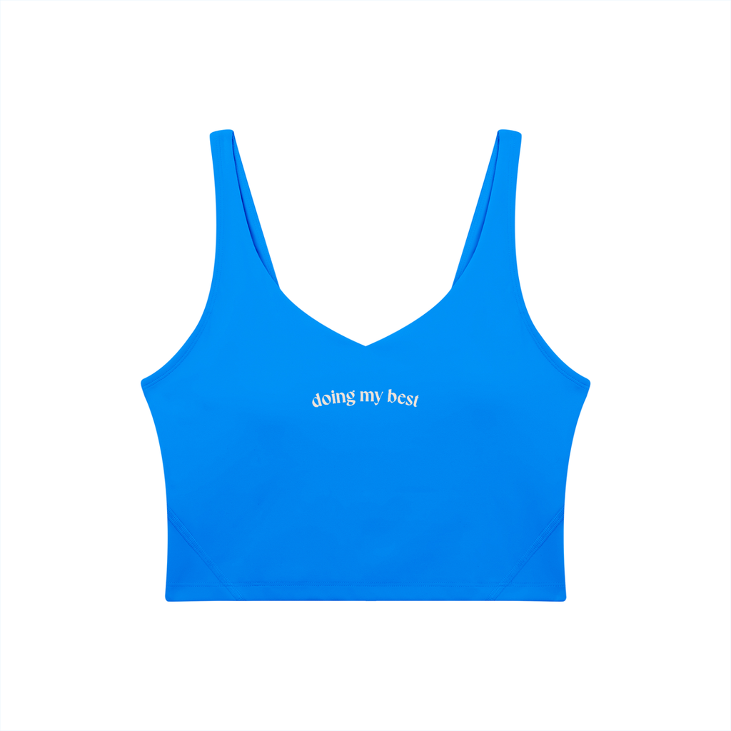 Doing My Best V-Neck Sports Bra